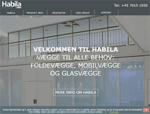 Tablet Screenshot of habila.dk